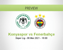Konyaspor Fenerbahçe betting prediction (09 March 2021)