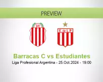 Barracas C Estudiantes betting prediction (25 October 2024)