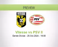 Vitesse PSV II betting prediction (25 October 2024)