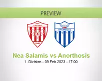 Nea Salamis Anorthosis betting prediction (09 February 2023)