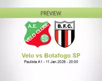 Velo Botafogo SP betting prediction (11 January 2026)