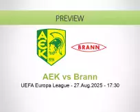 AEK Brann betting prediction (27 August 2025)