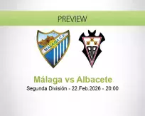 Málaga Albacete betting prediction (22 February 2026)