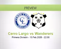 Cerro Largo Wanderers betting prediction (13 February 2026)