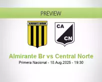 Almirante Br Central Norte betting prediction (11 August 2025)