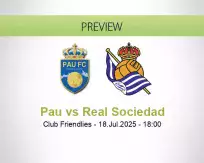 Pau Real Sociedad betting prediction (18 July 2025)