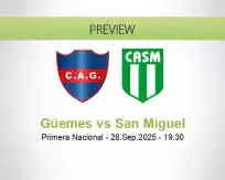 Güemes San Miguel betting prediction (29 September 2025)