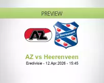 AZ Heerenveen betting prediction (12 April 2026)