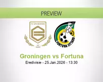 Groningen Fortuna betting prediction (25 January 2026)
