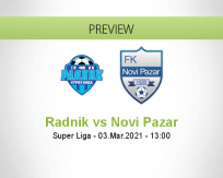 Radnik Novi Pazar betting prediction (03 March 2021)