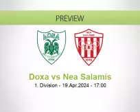 Doxa Nea Salamis betting prediction (19 April 2024)