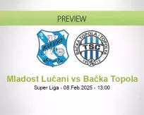 Mladost Lučani Bačka Topola betting prediction (08 February 2025)