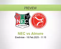 NEC Almere betting prediction (16 February 2025)