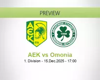 AEK vs Omonia