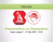 Panserraikos Olympiakos betting prediction (01 March 2026)