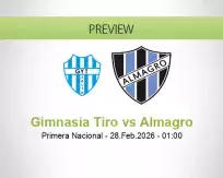 Gimnasia Tiro Almagro betting prediction (28 February 2026)