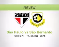 São Paulo São Bernardo betting prediction (16 January 2026)