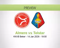 Almere Telstar betting prediction (14 January 2026)
