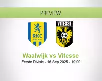 Waalwijk Vitesse betting prediction (16 September 2025)