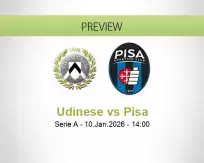 Udinese Pisa betting prediction (10 January 2026)