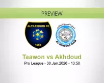 Taawon vs Akhdoud