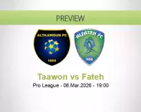 Taawon Fateh betting prediction (06 March 2026)