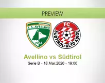 Avellino Südtirol betting prediction (18 March 2026)