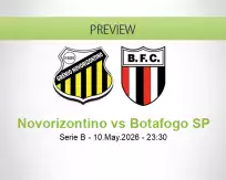 Novorizontino Botafogo SP betting prediction (10 May 2026)