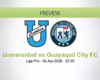 Universidad Guayaquil City FC betting prediction (04 April 2026)