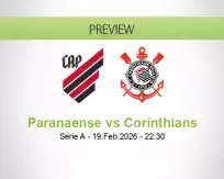 Paranaense Corinthians betting prediction (19 February 2026)