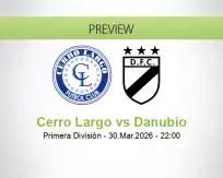 Cerro Largo Danubio betting prediction (30 March 2026)