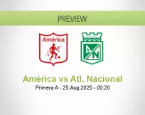 América Atl. Nacional betting prediction (25 August 2025)