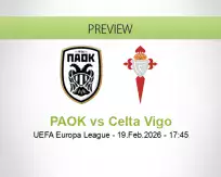PAOK Celta Vigo betting prediction (19 February 2026)