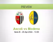 Ascoli Modena betting prediction (20 April 2024)