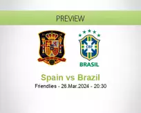 Spain Brazil betting prediction (26 March 2024)