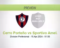 Cerro Porteño Sportivo Amel. betting prediction (15 April 2024)