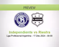 Independiente Riestra betting prediction (17 December 2024)