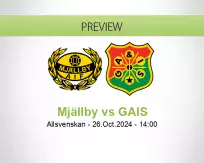 Mjällby GAIS betting prediction (26 October 2024)