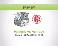 Amiens Annecy betting prediction (22 August 2025)