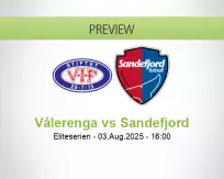 Vålerenga Sandefjord betting prediction (03 August 2025)