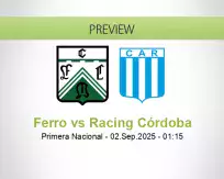 Ferro Racing Córdoba betting prediction (02 September 2025)