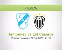 Temperley Est Caseros betting prediction (20 September 2025)