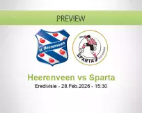 Heerenveen Sparta betting prediction (28 February 2026)