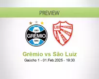 Grêmio São Luiz betting prediction (01 February 2025)