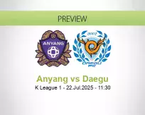 Anyang Daegu betting prediction (22 July 2025)