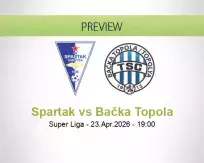 Spartak Bačka Topola betting prediction (23 April 2026)