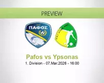 Pafos Ypsonas betting prediction (07 March 2026)