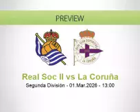 Real Soc II La Coruña betting prediction (01 March 2026)