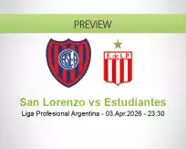 San Lorenzo Estudiantes betting prediction (03 April 2026)