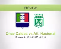 Once Caldas Atl. Nacional betting prediction (12 July 2025)